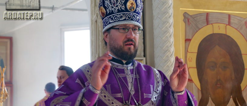 Архипастырь совершил Божественную литургию свт.Василия Великого в Никольском кафедральном соборе г.Ардатова