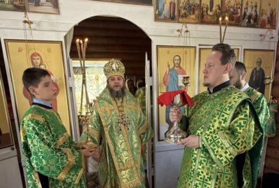 Отдание Пятидесятницы в храме преподобного Сергия Радонежского с.Киржеманы Чамзинского района