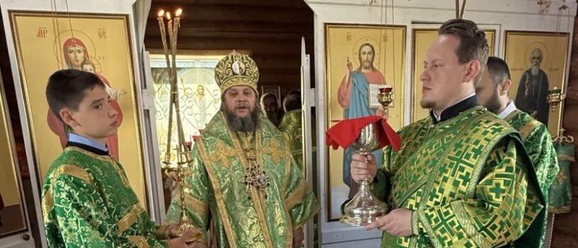 Отдание Пятидесятницы в храме преподобного Сергия Радонежского с.Киржеманы Чамзинского района