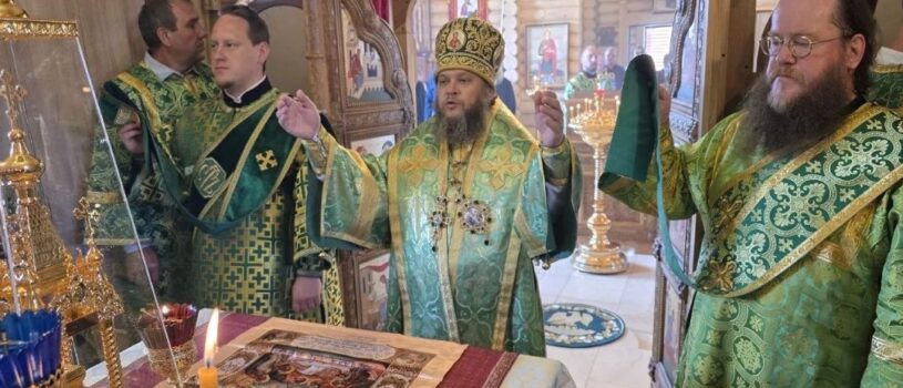 Суббота 2-й Седмицы по Пятидесятнице в Спасо-Преображенской Спиридоновской мужской пустыни (Старцев Угол) с.Горки Большеигнатовского  района