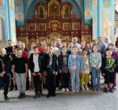 Учащиеся Комсомольской СОШ №1 в рамках школьного лагеря посетили Благовещенский храм п.Комсомольский Чамзинского района