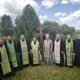 В Христорождественском храме с.Паракино Большеберезниковского района прошла праздничная Литургия и Крестный ход в честь свв.блг. князей Петра и Февронии
