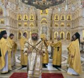Воскресная Божественная литургия в Андреевском кафедральном соборе п.Атяшево
