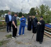 Архипастырь совершил рабочий визит на строительную площадку храма Архангела Михаила с.Большое Игнатово