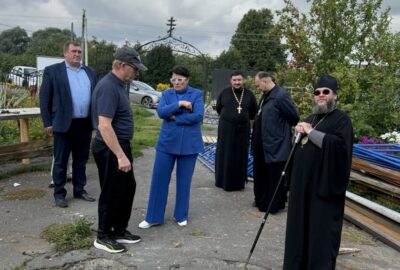 Архипастырь совершил рабочий визит на строительную площадку храма Архангела Михаила с.Большое Игнатово