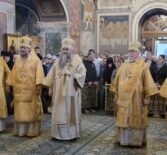 В Дивеево прошло соборное богослужение у ковчега с десницей святителя Спиридона Тримифунтского