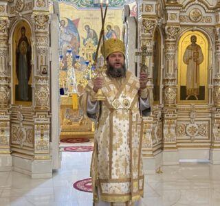 Воскресная Божественная литургия в Андреевском кафедральном соборе п.Атяшево