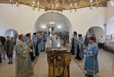 Всенощное бдение в Никольском кафедральном соборе накануне Рождества Пресвятой Богородицы