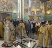 Воскресная Божественная литургия в Андреевском кафедральном соборе п.Атяшево
