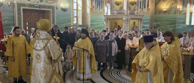 Воскресная Божественная литургия в Андреевском кафедральном соборе п.Атяшево