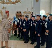 Храм Живоначальной Троицы с.Большие Березники посетили кадеты Саранского лицея № 25