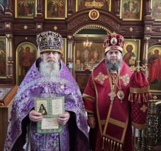 Архипастырь поздравил с юбилеем настоятеля Благовещенского прихода п.Комсомольский