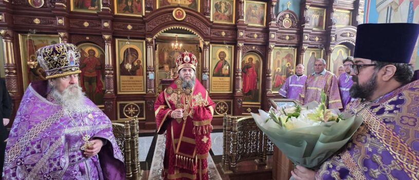 Божественная литургия в Благовещенском храме п.Комсомольский Чамзинского района