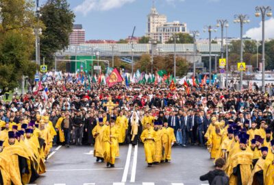 Предстоятель Русской Православной Церкви возглавил Общемосковский крестный ход. Первосвятительское слово Святейшего Патриарха Московского и всея Руси Кирилла