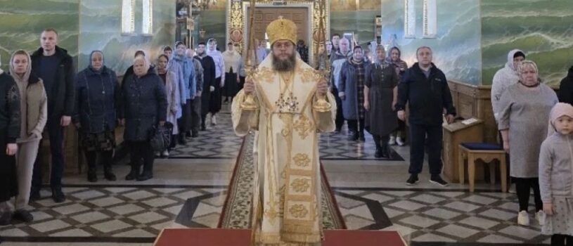 Неделя 21-я по Пятидесятнице в Андреевском кафедральном соборе п.Атяшево